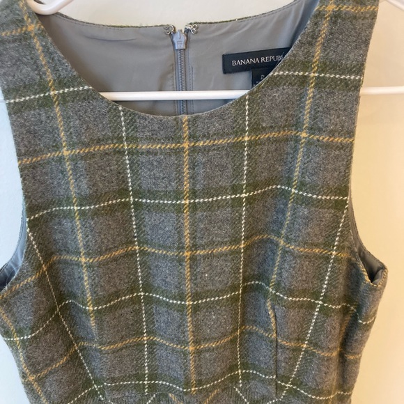 Banana Republic Tartan Wool Dress - Picture 2 of 7
